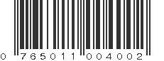 UPC 765011004002