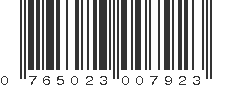 UPC 765023007923