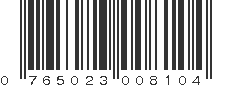 UPC 765023008104