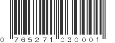 UPC 765271030001