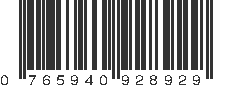 UPC 765940928929