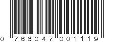 UPC 766047001119