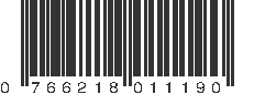 UPC 766218011190