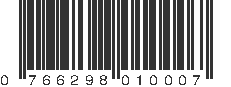 UPC 766298010007