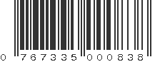 UPC 767335000838