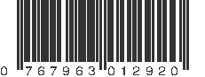 UPC 767963012920