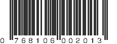 UPC 768106002013