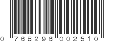 UPC 768296002510