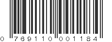 UPC 769110001184