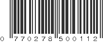 UPC 770278500112