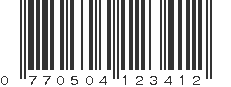 UPC 770504123412