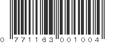 UPC 771163001004