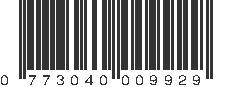 UPC 773040009929