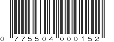 UPC 775504000152