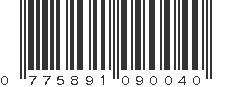 UPC 775891090040