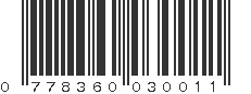 UPC 778360030011