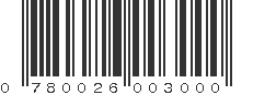 UPC 780026003000