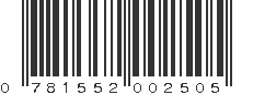 UPC 781552002505