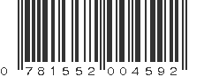 UPC 781552004592