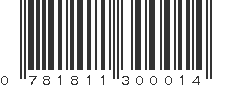 UPC 781811300014