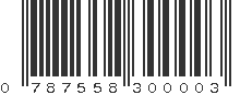 UPC 787558300003