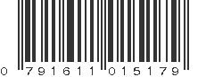 UPC 791611015179