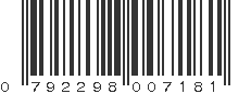 UPC 792298007181