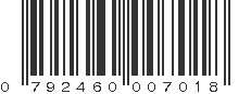 UPC 792460007018