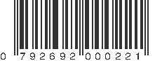 UPC 792692000221