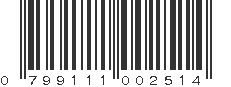 UPC 799111002514