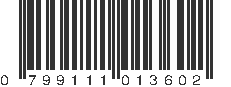 UPC 799111013602