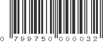 UPC 799750000032