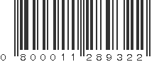 UPC 800011289322