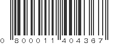 UPC 800011404367