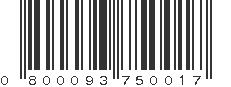 UPC 800093750017