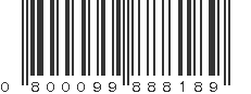 UPC 800099888189