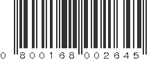 UPC 800168002645