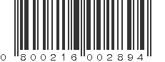 UPC 800216002894