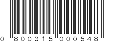 UPC 800315000548