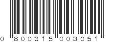 UPC 800315003051