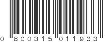 UPC 800315011933