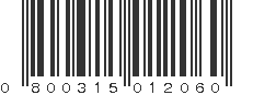 UPC 800315012060