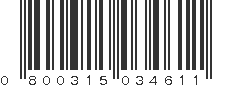 UPC 800315034611