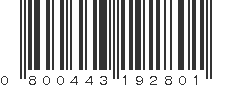 UPC 800443192801