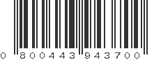 UPC 800443943700