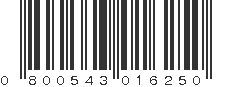 UPC 800543016250