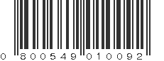 UPC 800549010092