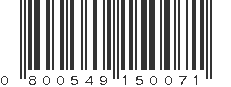 UPC 800549150071