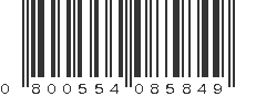 UPC 800554085849