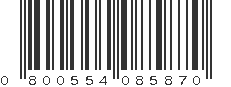 UPC 800554085870